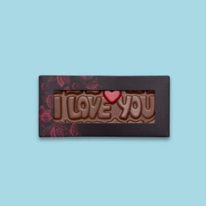 Sjokoladeplate med tekst - I love you