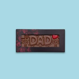 Sjokoladeplate med tekst - Best dad ever