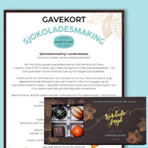 Sjokoladeopplevelsen – håndlaget sjokolade og gavekort til sjokoladesmaking