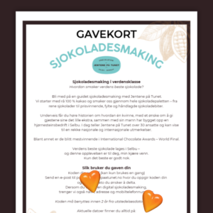 Gavekort på Sjokoladesmaking